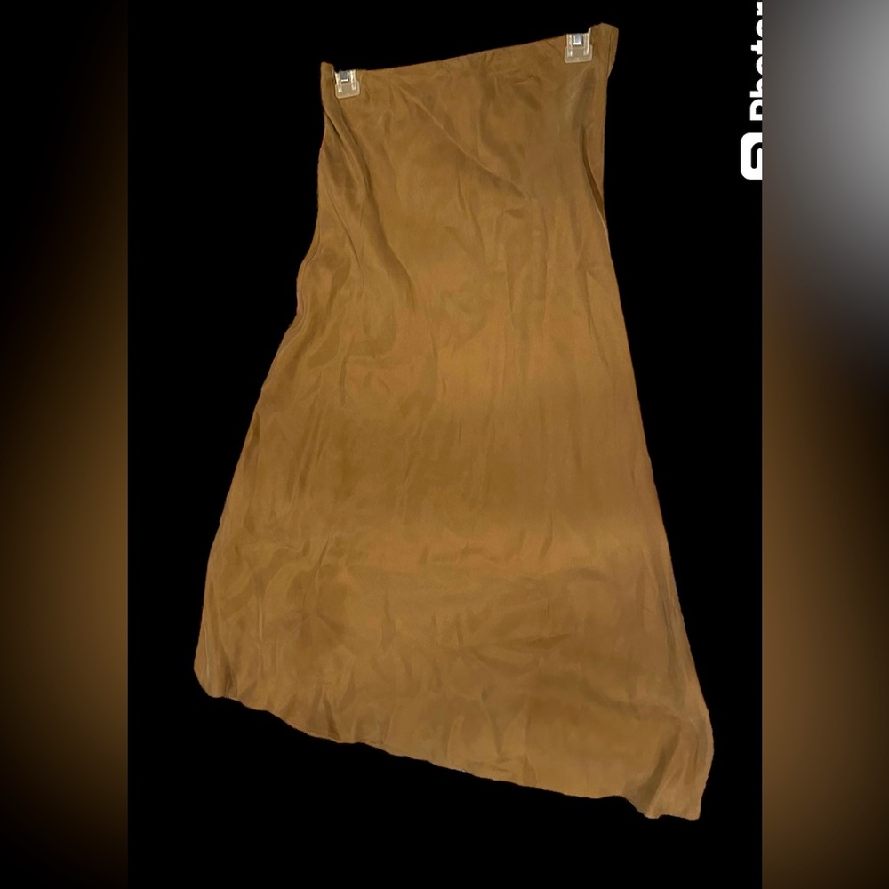 Lucy Paris long skirt golden brown with a flair